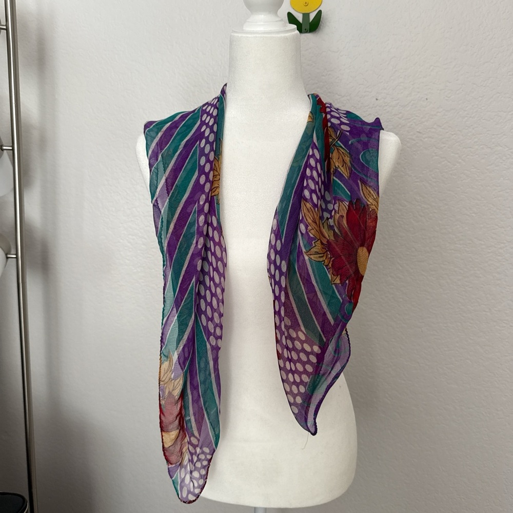 Floral Multicolor Scarf